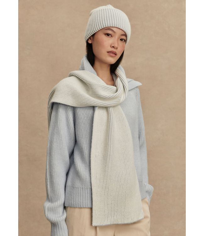 Deville Plated Scarf- Mist Blue