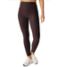 Spacedye Out Of Pocket High Waisted Midi Legging- Dark Chocolate Heather
