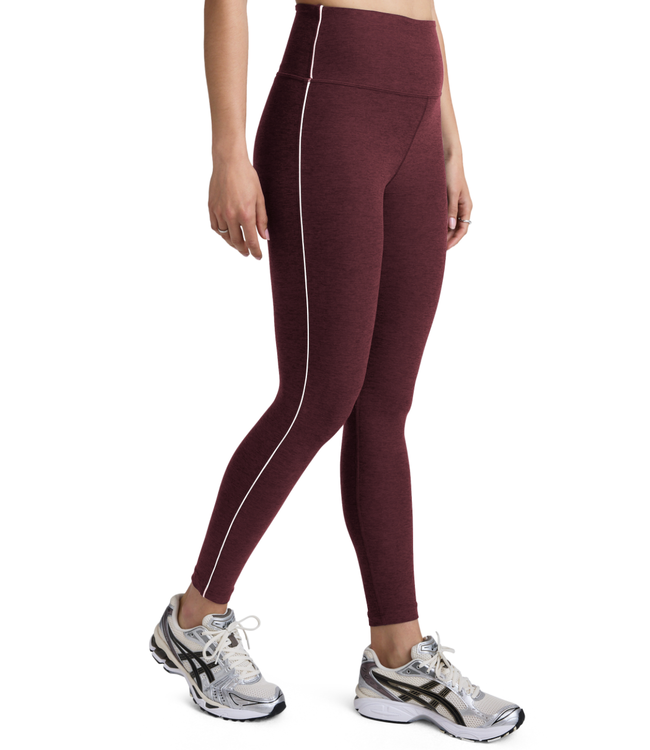 Spacedye Ready Midi Legging- Midnight Burgundy Heather