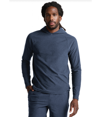 Beyond Yoga Spacedye Go-To Mens Hoodie- Ocean Indigo Heather