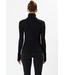 Lennon Rib Turtleneck- Black/White