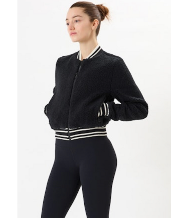 Willa Sherpa Jacket- Black