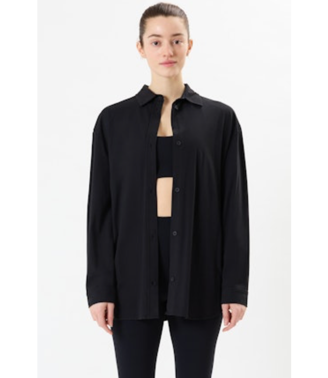 Kate Airweight Lite Button Down- Black