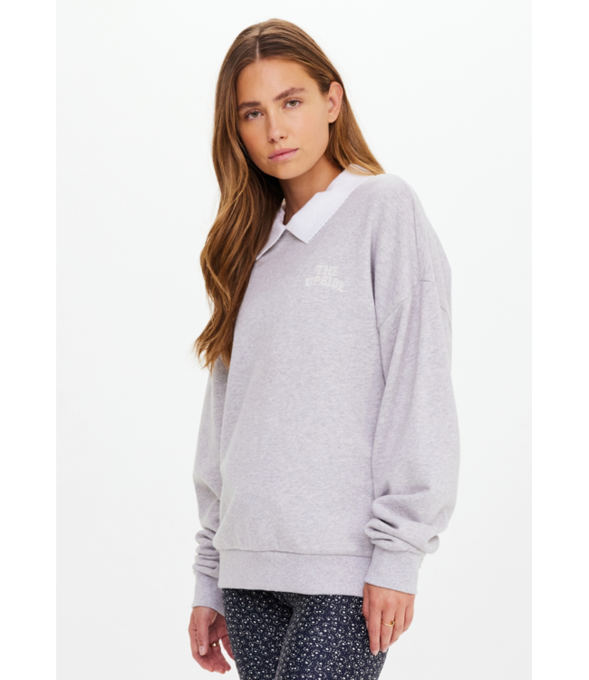 Pascal  Collared Crew- Grey