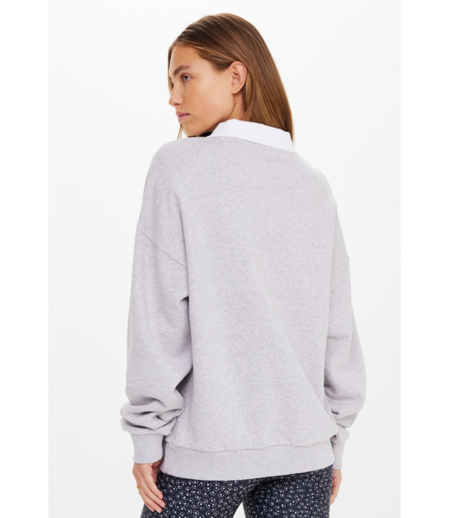 Pascal  Collared Crew- Grey