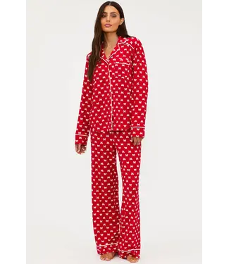 Beach Riot Livy Top/Connie Pant Set- Peppermint Bows