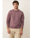 Corbet Quilted Crewneck- Plum Steel