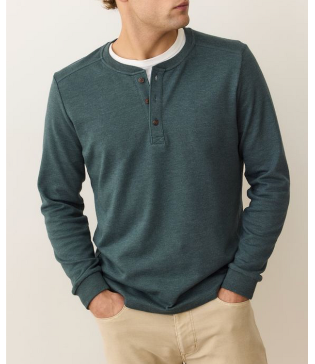 Pacifica Stretch Henley- Green Gables