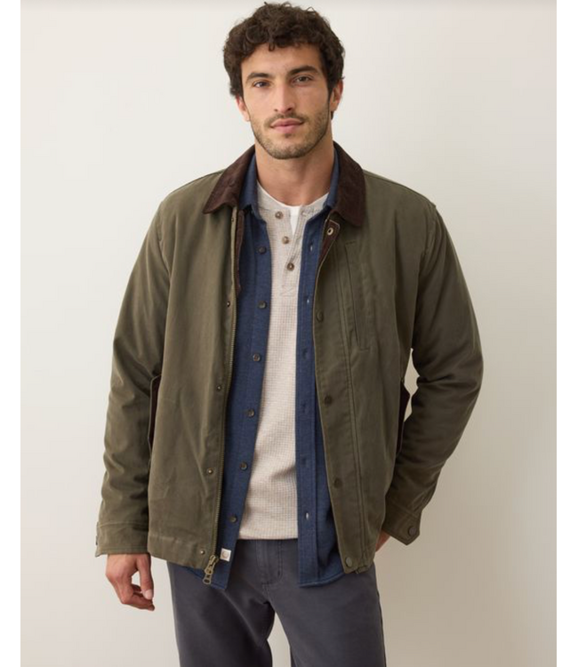 Weston Wax Canvas Barn Jacket- Olive