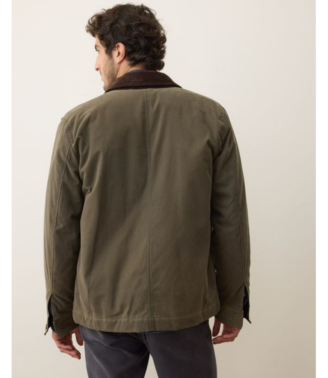 Weston Wax Canvas Barn Jacket- Olive