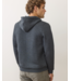 Corbet Quilted Zip Up Hoodie- Black Heather