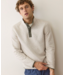 Corbet Quilted Reversible Pullover- Oatmeal/Olive