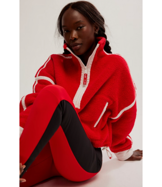 Free People Mountain High 1/2 Zip- Winterberry Combo
