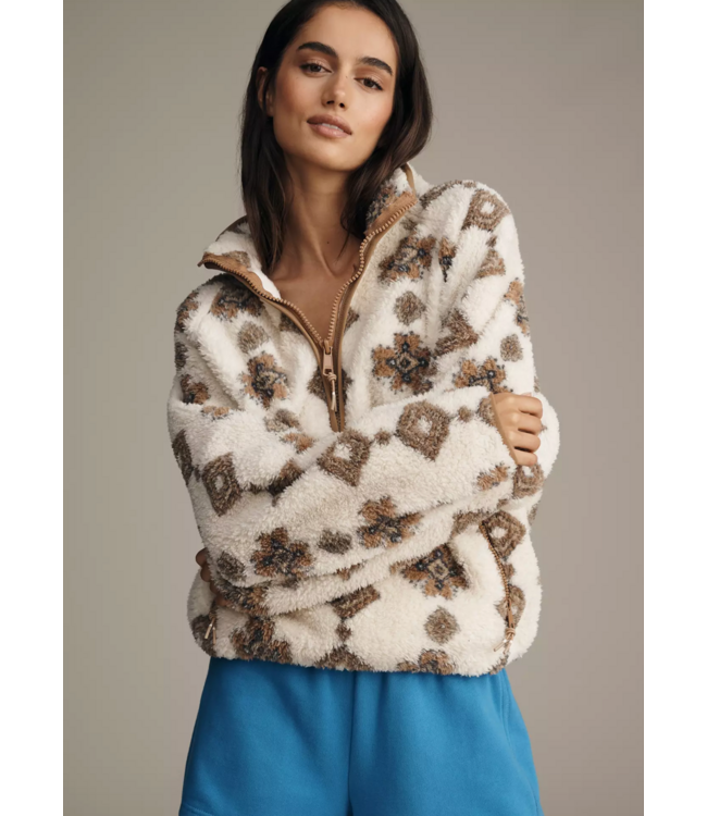 Harlow Half-Zip Fleece- Abstract