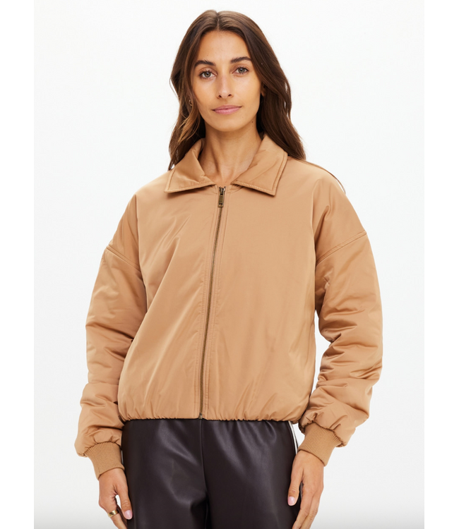 Carlotta Bomber Jacket- Tan