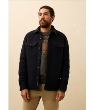Faherty Brand Range Fleece Lined CPO- Navy Shadow Twill