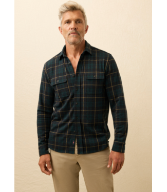 Faherty Brand Legend Sweater Shirt- Lodge Blackwatch Plaid