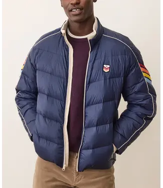 Marine Layer Bode Puffer Jacket- Navy
