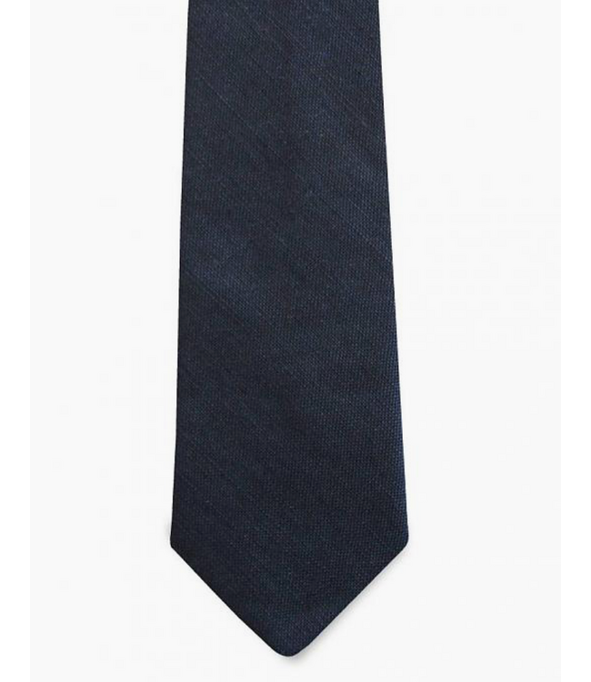 The Diplomat Navy Linen Tie