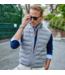 Regent Reversible Quilted Wool Vest- Grey