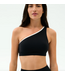 Josie Airweight One Shoulder Bra- Black/White