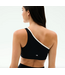 Josie Airweight One Shoulder Bra- Black/White