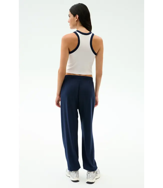 Andie Oversized Fleece Sweatpant- Indigo