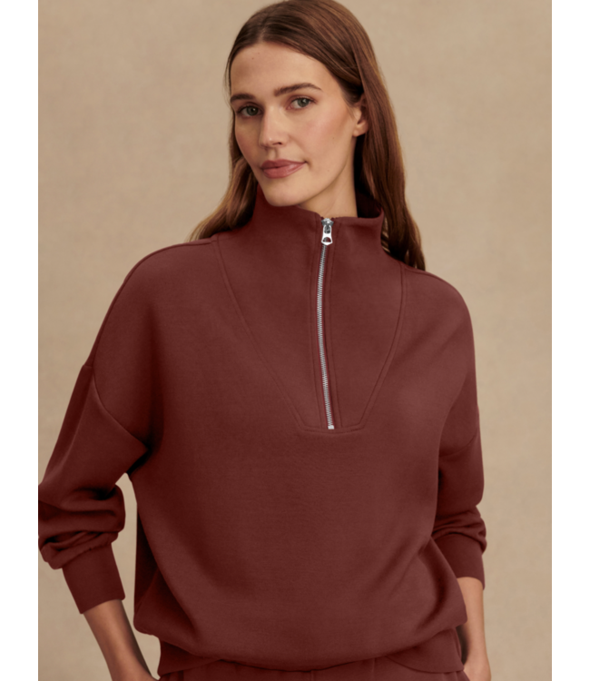 Hawley Half Zip- Cinnamon