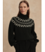 Marcie Fairisle Yoke Knit- Black