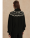 Marcie Fairisle Yoke Knit- Black