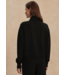 Sally Half Zip Sweat- Black