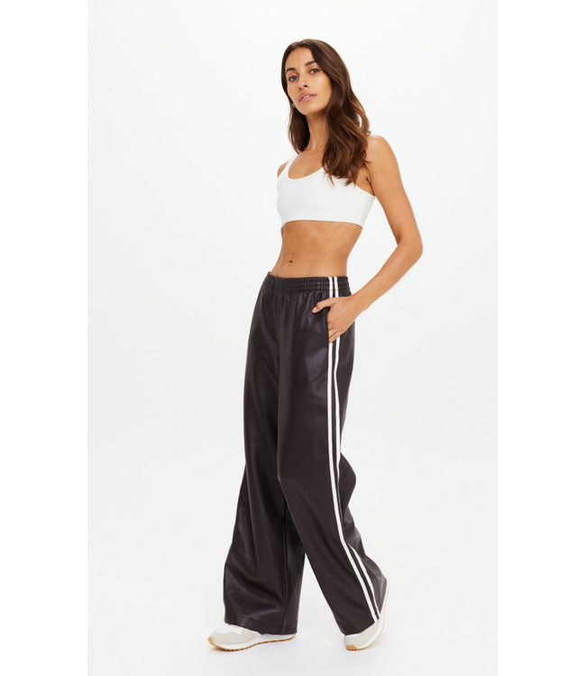 Vegan Leather Twilight Pant- Ebony