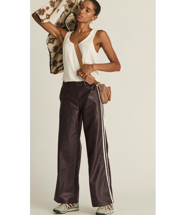 Vegan Leather Twilight Pant- Ebony