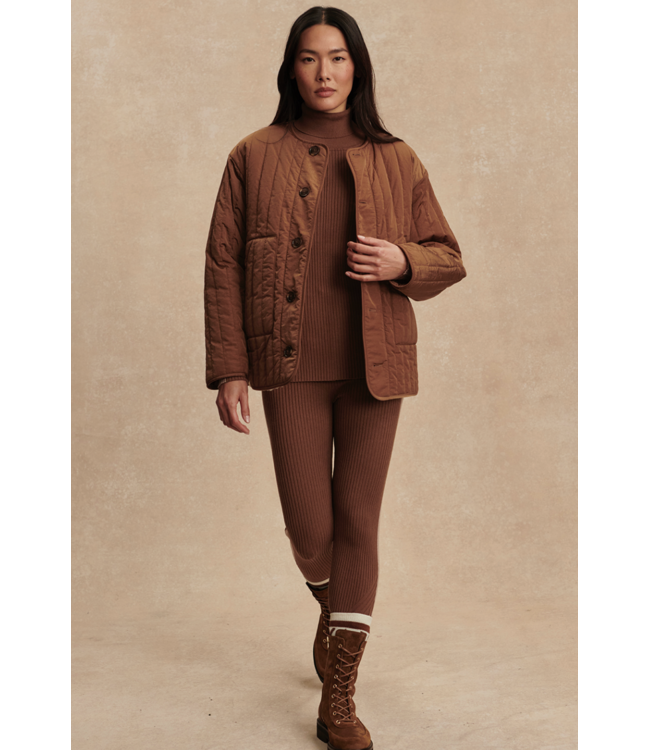 Aveline Reversible Jacket- Sandshell / Cocoa Dust