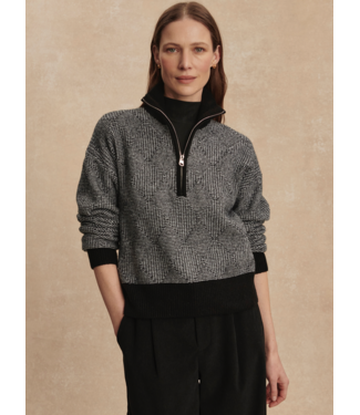 Varley Aldridge Half Zip Knit- Black