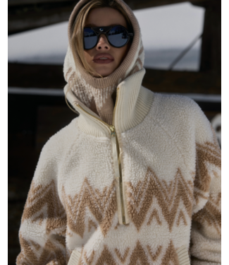 Varley Hendrik Half Zip Sherpa- Egret