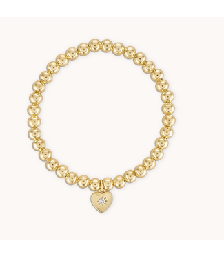 Alexa Leigh Celestial Love Bracelet- 6.5" Yellow Gold