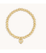 Celestial Love Bracelet- 6.5" Yellow Gold