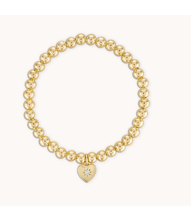 Celestial Love Bracelet- 6.5" Yellow Gold