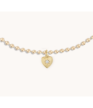 Alexa Leigh Celestial Love Necklace 18"- Yellow Gold