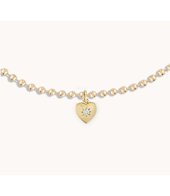 Celestial Love Necklace 18"- Yellow Gold