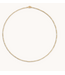 Rolo & Paper Clip Chain Necklace 16"- Yellow Gold