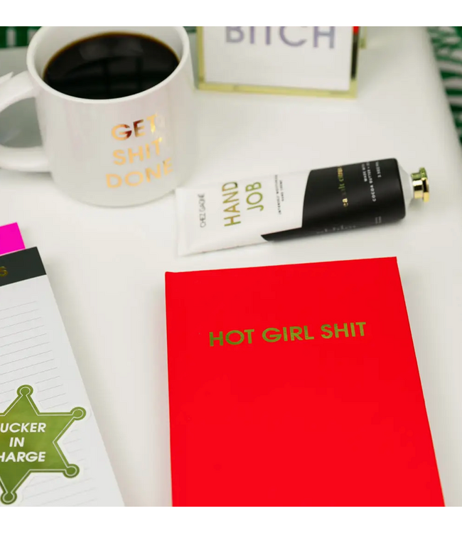 Hot Girl Shit Hardcover Journal - Red Hot