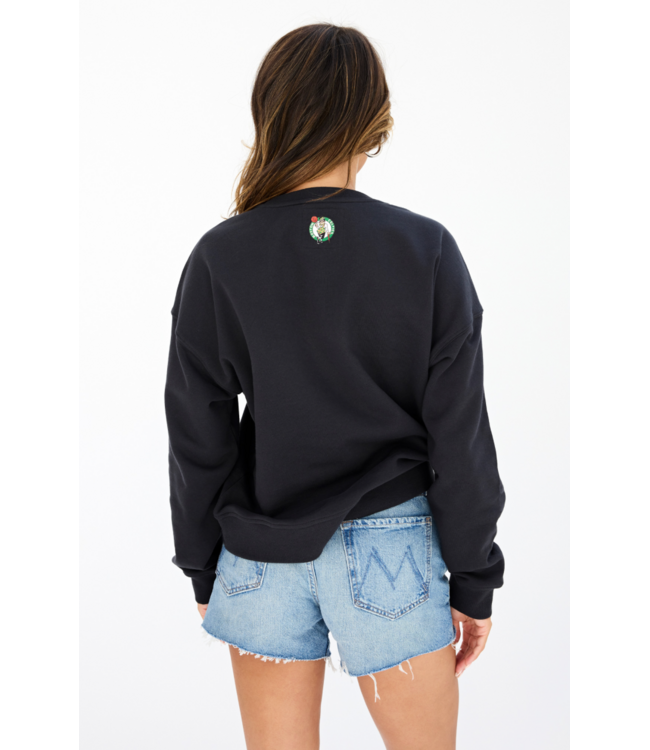 Boston Celtics Gem Logo Crew- Dark Gray
