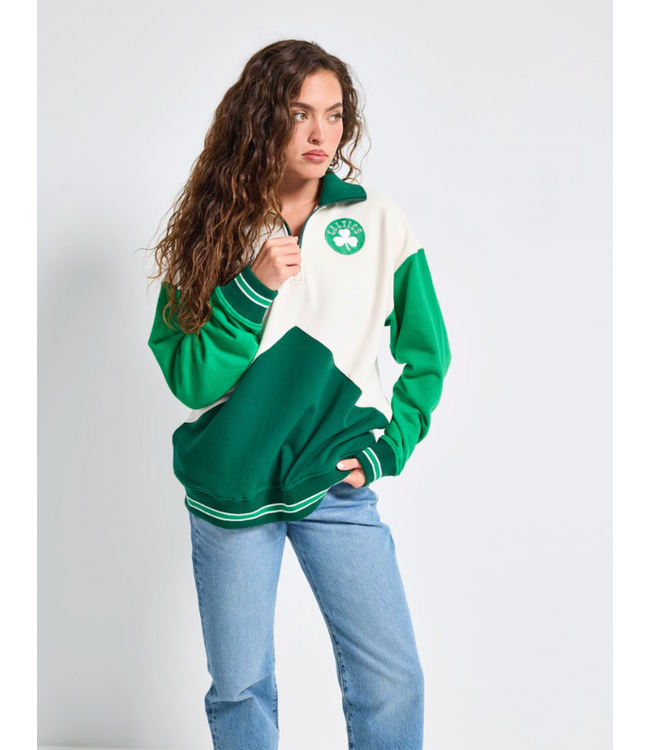 Boston Celtics Colorblock Quarter Zip