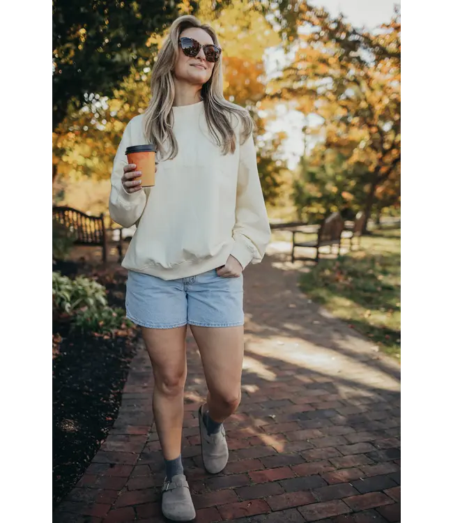 GLDN Mock Neck- Ivory