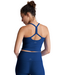 Spacedye Slim Racerback Cropped Tank- Marine Blue