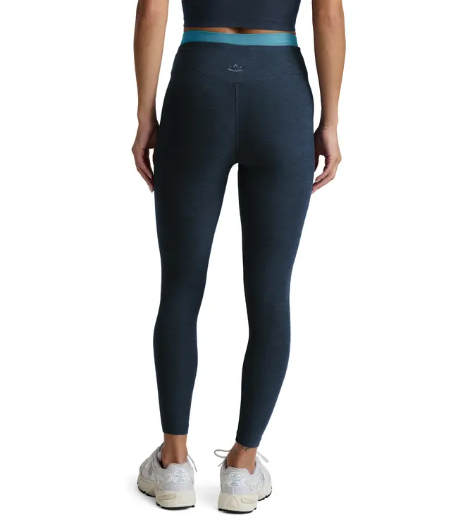 Spacedye Layered HW Midi Legging- Nocturnal Navy