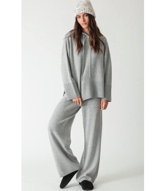 Electric & Rose Sweater Hoodie- Light Heather Grey