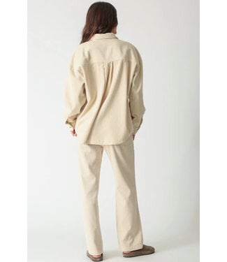 Electric & Rose Boyfriend Shirt- Bone